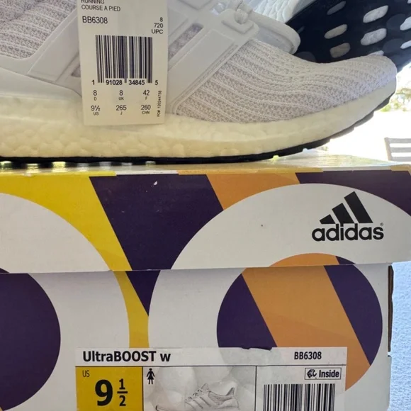 Adidas UltraBOOST Women's 9.5 All White NWT